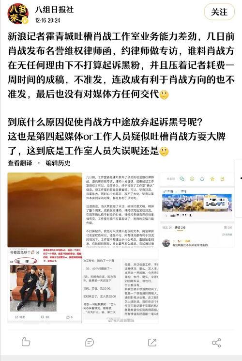 娱乐记者爆料肖战事件视频,娱乐记者揭秘事件背后真相